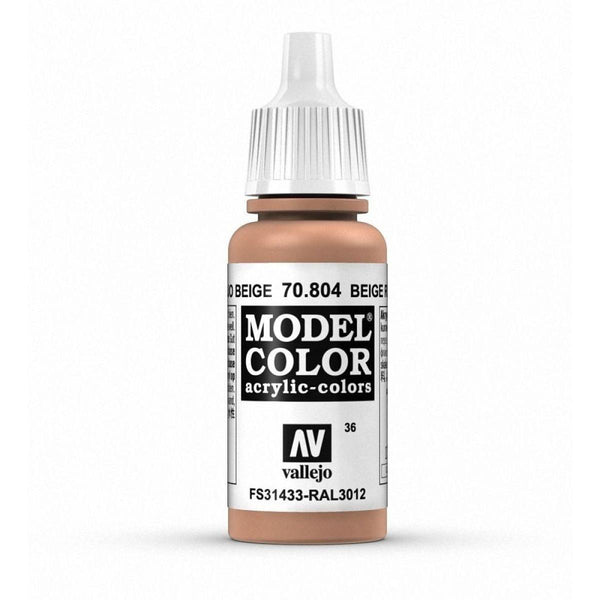 Vallejo 70804 Model Color Beige Red 17 ml Acrylic Paint - Gap Games