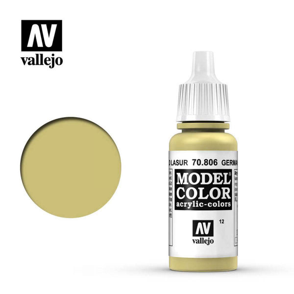 Vallejo 70806 Model Color German Yellow 17 ml Acrylic Paint - Gap Games