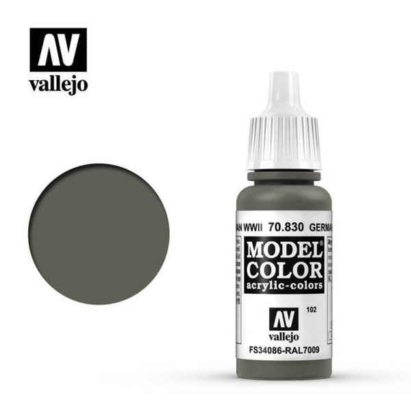 Vallejo 70830 Model Color German Fieldgrey WWII 17 ml Acrylic Paint - Gap Games