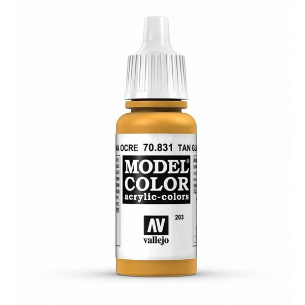 Vallejo 70831 Model Color Tan Glaze 17 ml Acrylic Paint - Gap Games