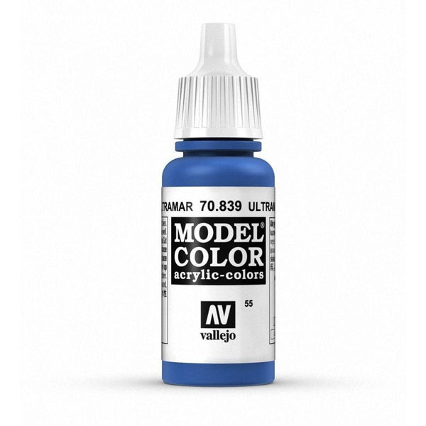 Vallejo 70839 Model Color Ultramarine 17 ml Acrylic Paint - Gap Games