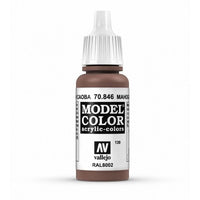 Vallejo 70846 Model Color Mahogany Brown 17 ml Acrylic Paint - Gap Games