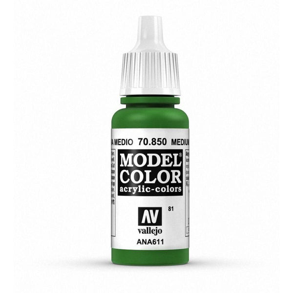 Vallejo 70850 Model Color Medium Olive 17 ml Acrylic Paint - Gap Games