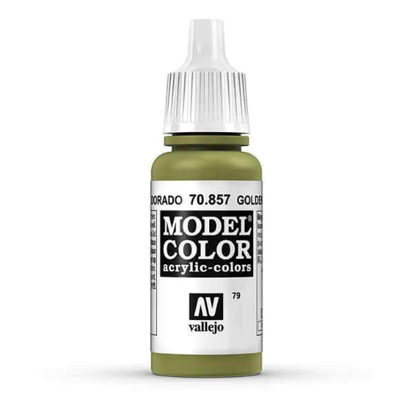 Vallejo 70857 Model Color Golden Olive 17 ml Acrylic Paint - Gap Games