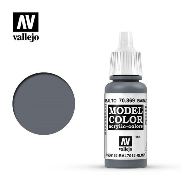Vallejo 70869 Model Color Basalt Grey 17 ml Acrylic Paint - Gap Games