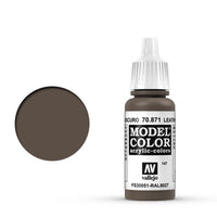 Vallejo 70871 Model Color Leather Brown 17 ml Acrylic Paint - Gap Games