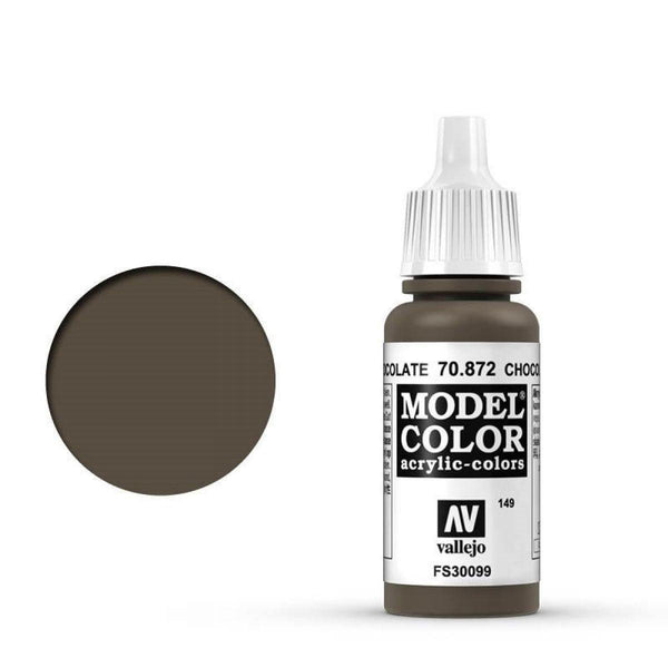 Vallejo 70872 Model Color Chocolate Brown 17 ml Acrylic Paint - Gap Games