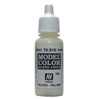 Vallejo 70918 Model Colour Ivory 17 ml Acrylic Paint - Gap Games