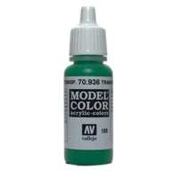 Vallejo 70936 Model Colour Transparent Green 17 ml Acrylic Paint - Gap Games