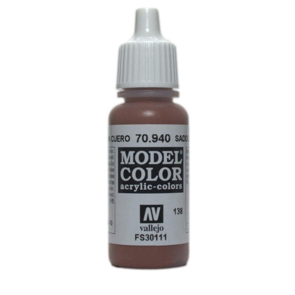 Vallejo 70940 Model Color Saddle Brown 17 ml Acrylic Paint - Gap Games