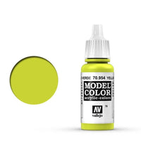 Vallejo 70954 Model Color Yellow Green 17 ml Acrylic Paint - Gap Games