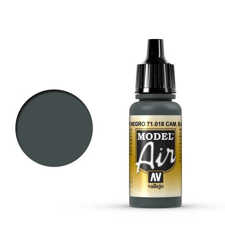 Vallejo 71018 Model Air CamBlack Green 17 ml Acrylic Airbrush Paint - Gap Games