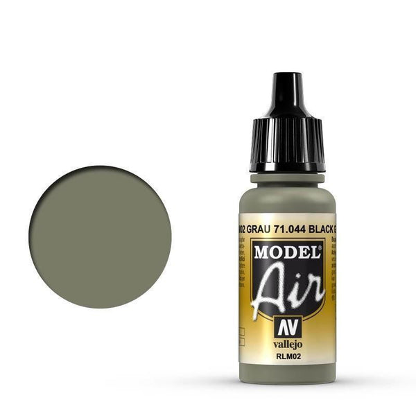 Vallejo 71044 Model Air Gray RLM02 17 ml Acrylic Airbrush Paint - Gap Games