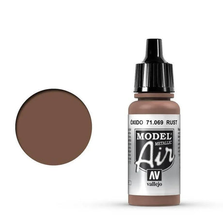 Vallejo 71069 Model Air Rust 17 ml Acrylic Airbrush Paint - Gap Games