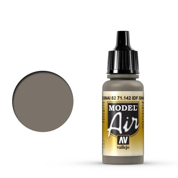 Vallejo 71142 Model Air IDF Sinai Grey 82 17 ml Acrylic Airbrush Paint - Gap Games