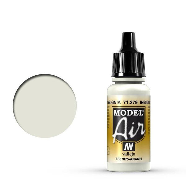 Vallejo 71279 Model Air Insignia White 17 ml Acrylic Airbrush Paint - Gap Games