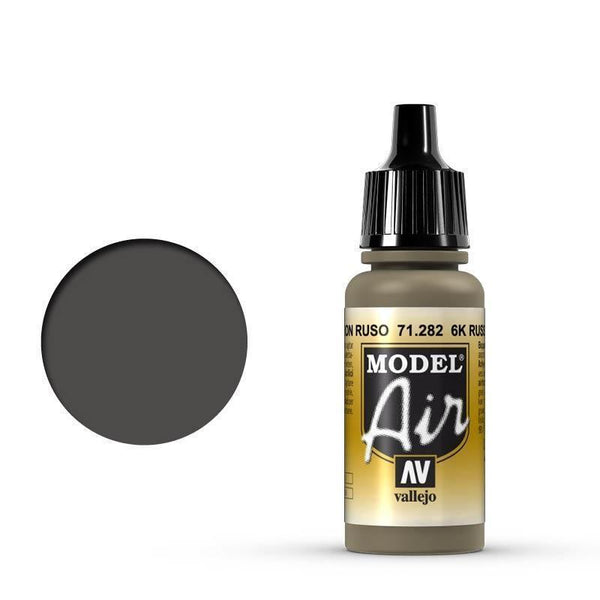 Vallejo 71282 Model Air 6K Russian Brown 17 ml Acrylic Airbrush Paint - Gap Games