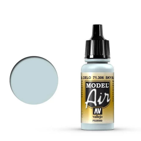 Vallejo 71306 Model Air Sky Blue 17 ml Acrylic Airbrush Paint - Gap Games