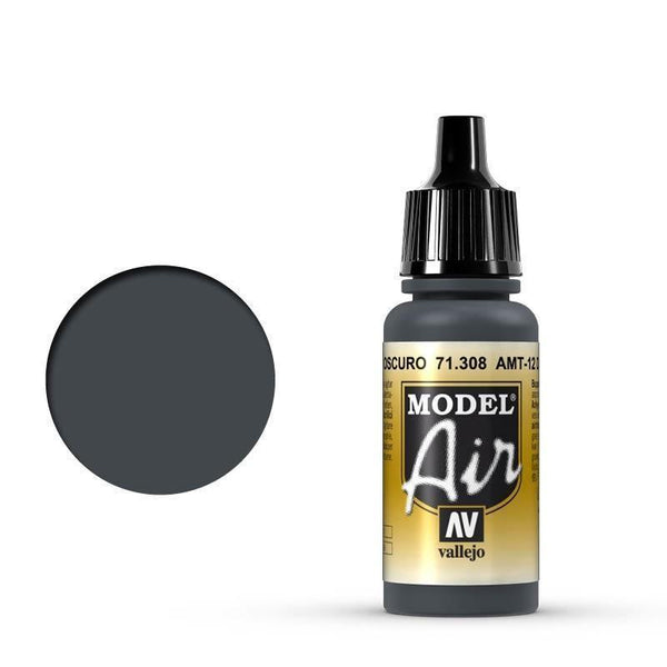 Vallejo 71308 Model Air AMT-12 Dark Grey 17 ml Acrylic Airbrush Paint - Gap Games