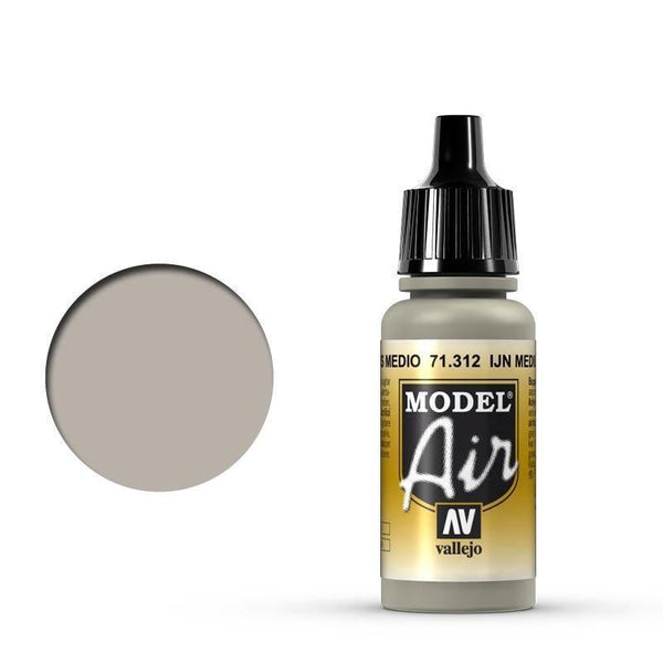 Vallejo 71312 Model Air IJN Medium Grey 17 ml Acrylic Airbrush Paint - Gap Games