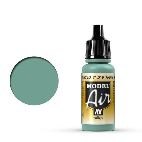 Vallejo 71319 Model Air A-28M Greyish Blue 17 ml Acrylic Airbrush Paint - Gap Games