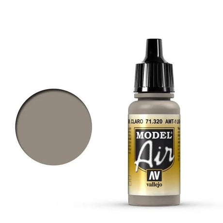 Vallejo 71320 Model Air AMT-1 Light Greyish Brown 17 ml Acrylic Airbrush Paint - Gap Games