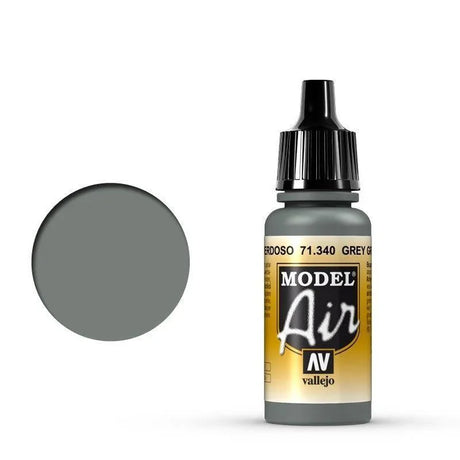 Vallejo 71340 Model Air Grey Green 17ml Acrylic Airbrush Paint - Gap Games