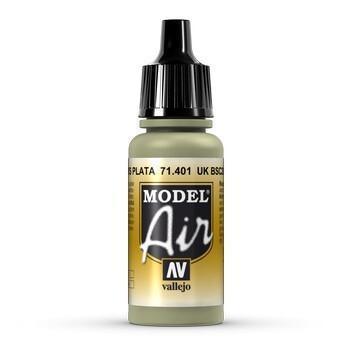 Vallejo 71401 Model Air UK BSC 28 Silver Grey 17ml Acrylic Paint - Gap Games