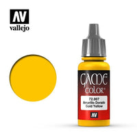 Vallejo 72007 Game Color - Gold Yellow 17 ml Acrylic Paint - Gap Games