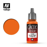 Vallejo 72008 Game Color - Orange Fire 17 ml Acrylic Paint - Gap Games