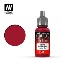 Vallejo 72012 Game Color - Scarlet Red 17 ml Acrylic Paint - Gap Games