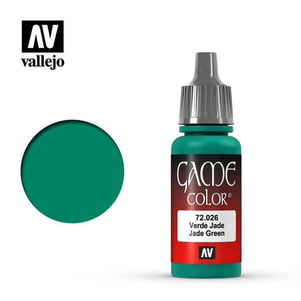 Vallejo 72026 Game Color - Jade Green 17 ml Acrylic Paint - Gap Games