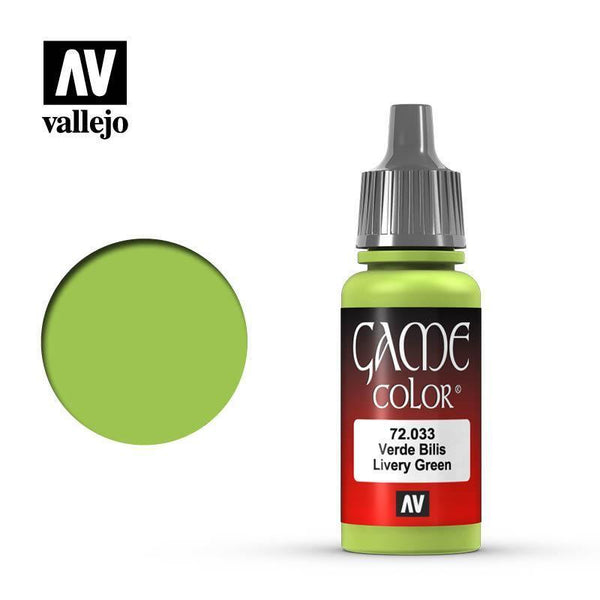 Vallejo 72033 Game Color - Livery Green 17 ml Acrylic Paint - Gap Games