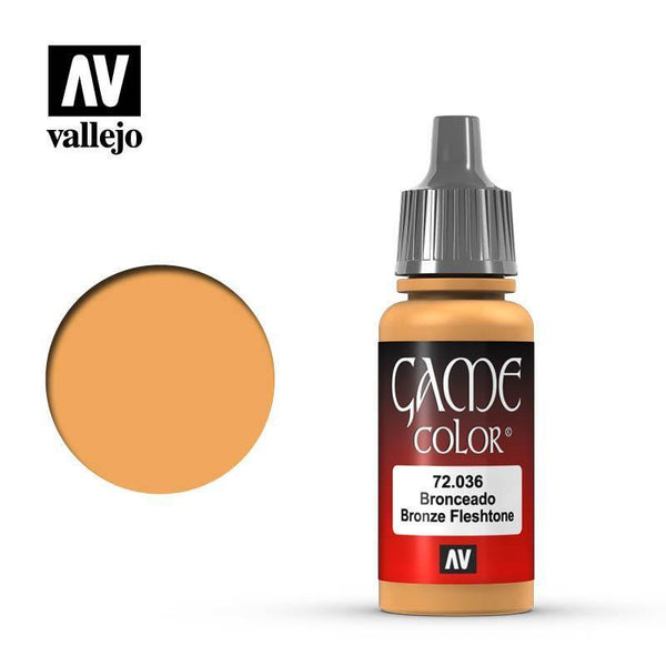 Vallejo 72036 Game Color - Bronze Fleshtone 17 ml Acrylic Paint - Gap Games