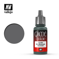 Vallejo 72054 Game Color - Gunmetal Metal 17 ml Acrylic Paint - Gap Games