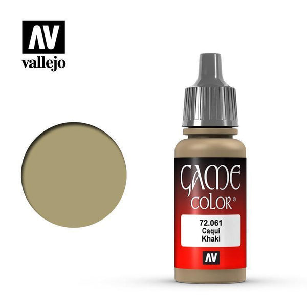 Vallejo 72061 Game Color - Khaki 17 ml Acrylic Paint - Gap Games