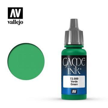 Vallejo 72089 Game Color Ink Green 17 ml Acrylic Paint - Gap Games