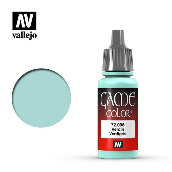 Vallejo 72096 Game Color - Verdigris Glaze 17 ml Acrylic Paint - Gap Games