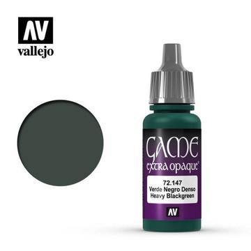 Vallejo 72147 Game Color Extra Opaque Heavy Blackgreen 17 ml Acrylic Paint - Gap Games