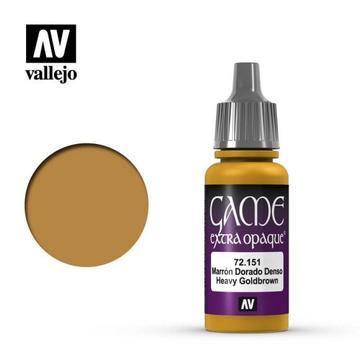 Vallejo 72151 Game Color Extra Opaque Heavy Goldbrown 17 ml Acrylic Paint - Gap Games