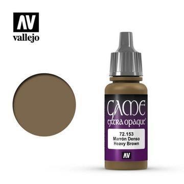 Vallejo 72153 Game Color Extra Opaque Heavy Brown 17 ml Acrylic Paint - Gap Games