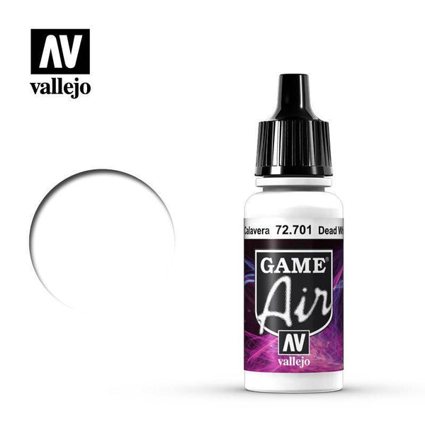 Vallejo 72701 Game Air Dead White 17 ml Acrylic Airbrush Paint - Gap Games