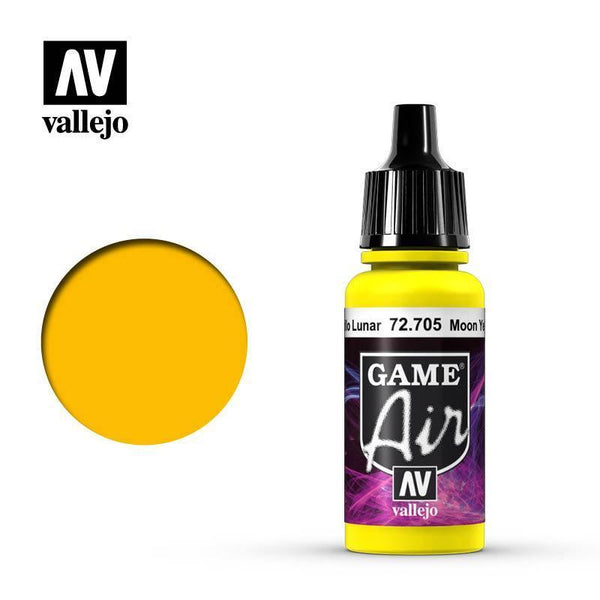 Vallejo 72705 Game Air Moon Yellow 17 ml Acrylic Airbrush Paint - Gap Games