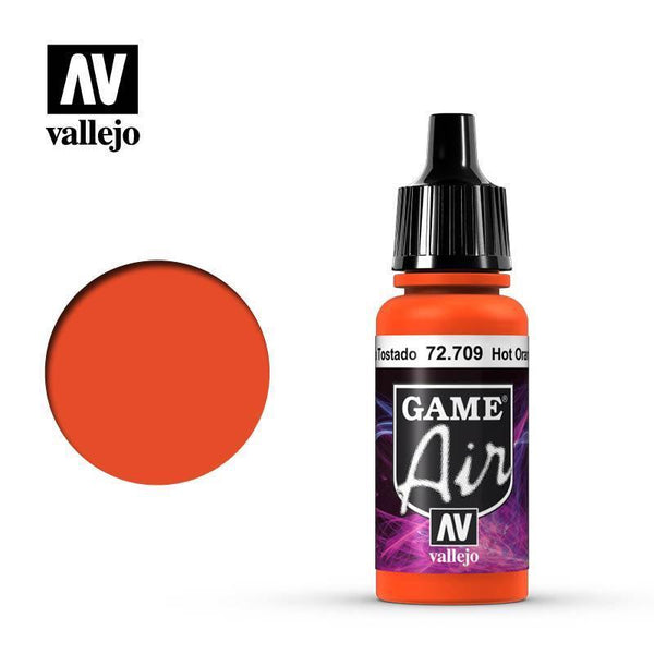 Vallejo 72709 Game Air Hot Orange 17 ml Acrylic Airbrush Paint - Gap Games