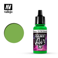 Vallejo 72732 Game Air Scorpy Green 17 ml Acrylic Airbrush Paint - Gap Games
