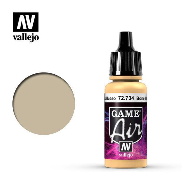 Vallejo 72734 Game Air Bonewhite 17 ml Acrylic Airbrush Paint - Gap Games