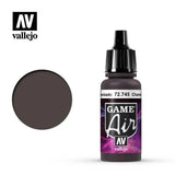 Vallejo 72745 Game Air Charred Brown 17 ml Acrylic Airbrush Paint - Gap Games