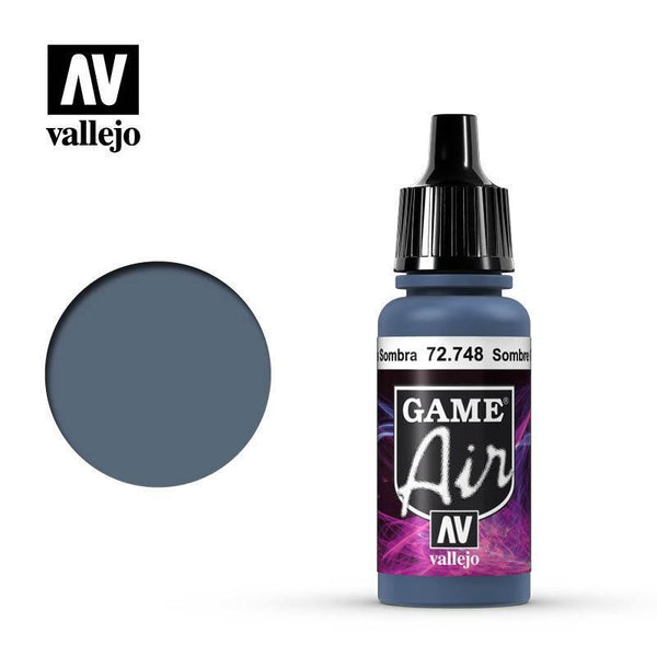 Vallejo 72748 Game Air Sombre Grey 17 ml Acrylic Airbrush Paint - Gap Games