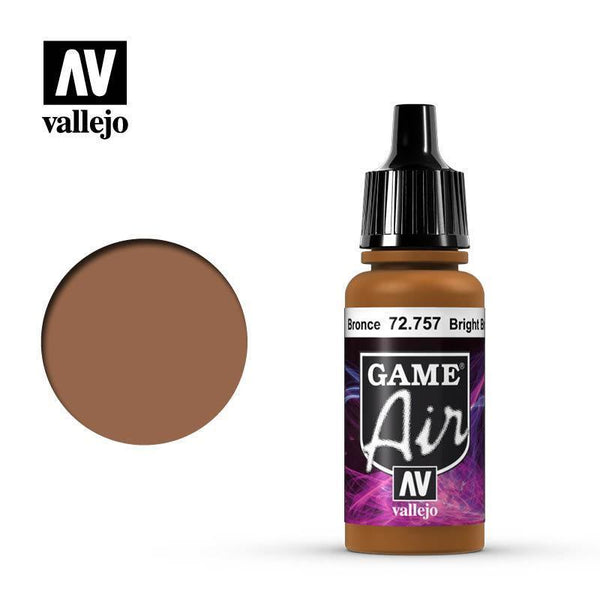 Vallejo 72757 Game Air Bright Bronze 17 ml Acrylic Airbrush Paint - Gap Games