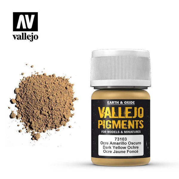 Vallejo 73103 Pigments - Dark Yellow Ochre 30 ml - Gap Games
